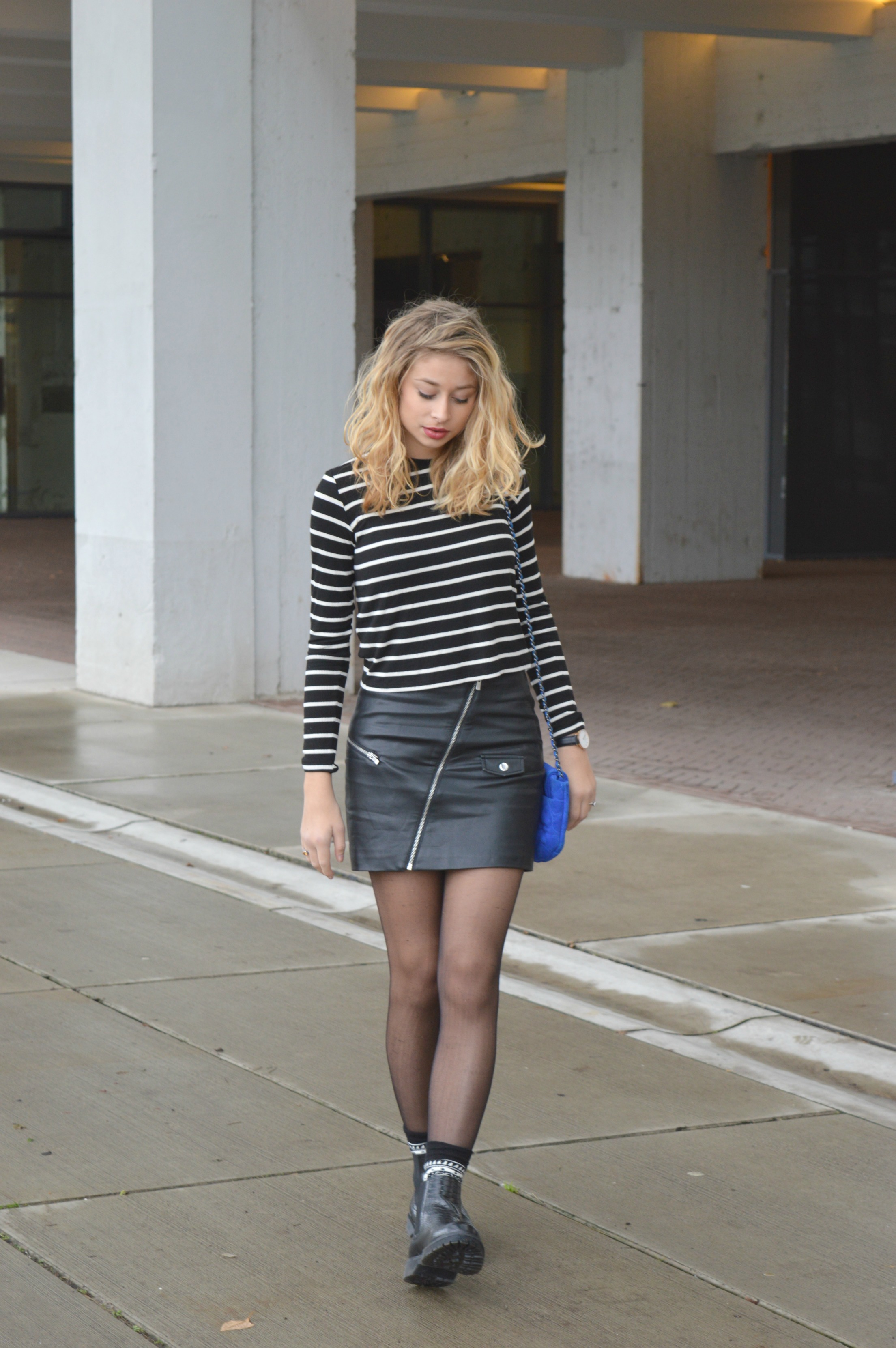 Tragisch Overleven Vaarwel Outfit of the day | stripes and leather – B Y I S A B E A U